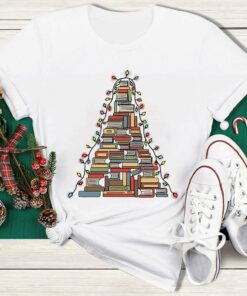 What A Mountain Of Book T Shirt, Merry T Shirt, Unisex Christmas Shirts