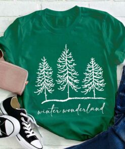 Winter Wonderland T Shirt, Merry T Shirt, Unisex Christmas Shirts