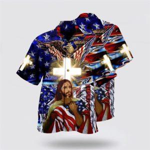 America And Jesus Bless Hawaiian Shirt –&hellip;