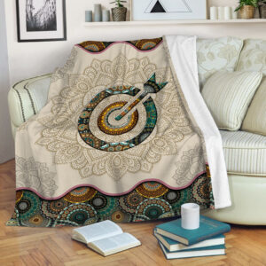 Archery Vintage Mandala Fleece Throw Blanket –&hellip;