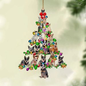 Australian Cattle Dog-Christmas Tree Lights-Two Sided Christmas&hellip;