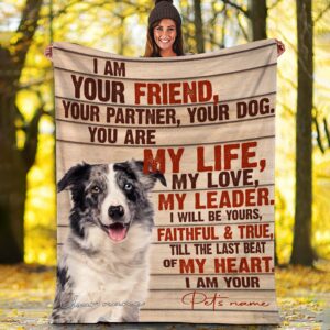 Australian Shepherd Fleece Throw Blanket – Sherpa&hellip;