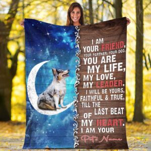 Australian Shepherd Is Your Friend Fleece Throw&hellip;