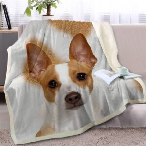 Basenji Face Fleece Throw Blanket – Sherpa&hellip;