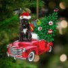 Black French Bulldog-Red Boot Hanging Christmas Plastic Hanging Ornament – Gifts For Dog Lovers