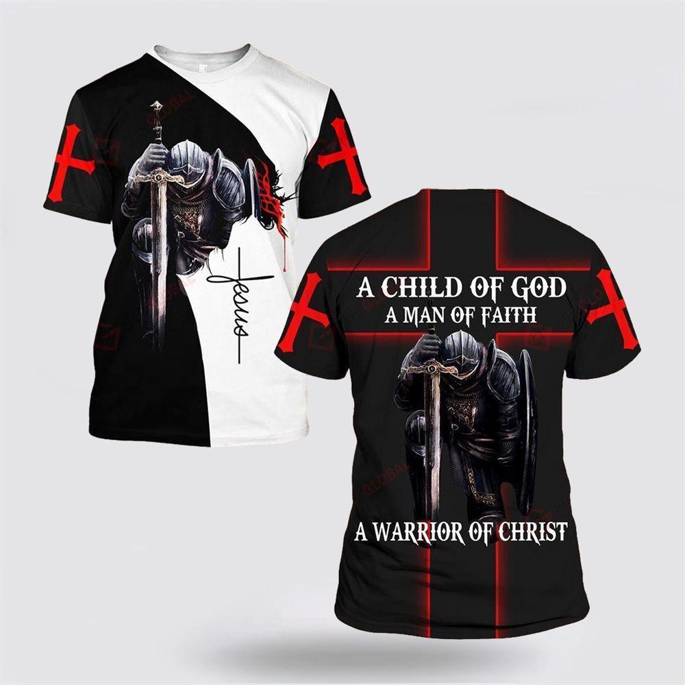 Black Knight God Jesus All Over Print 3D T Shirt – Gifts For Christians