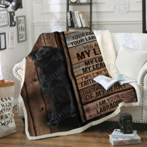 Black Labrador Retriever Fleece Throw Blanket –&hellip;
