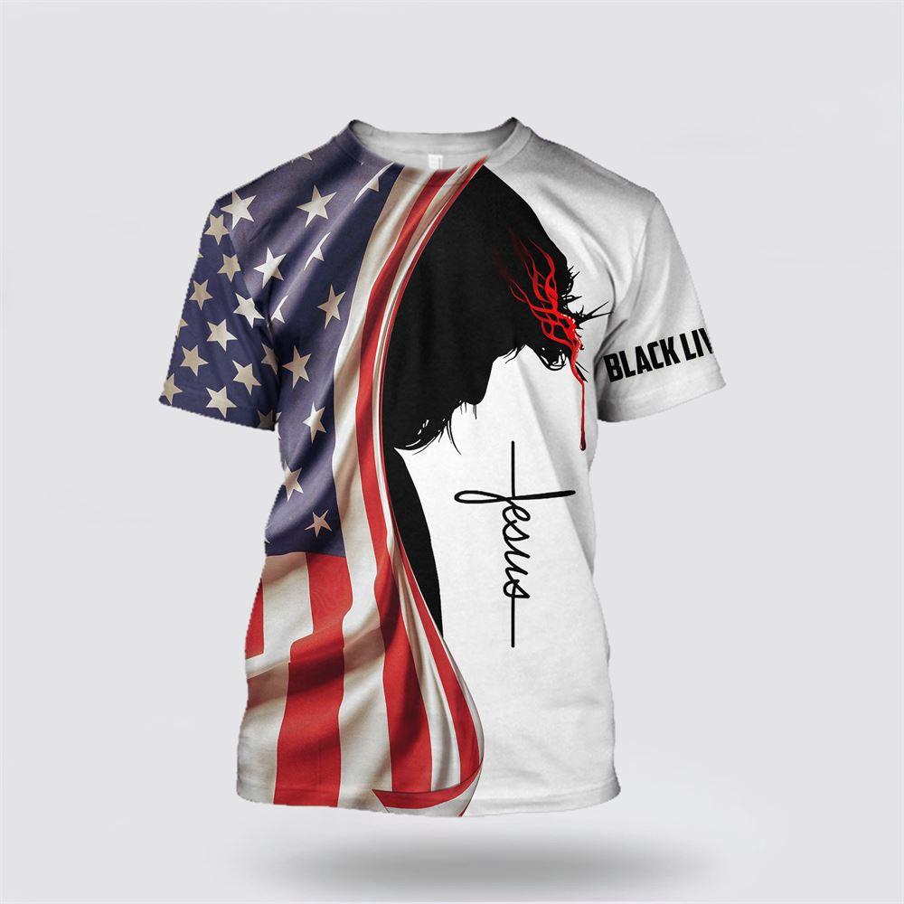 Black Lives Matter Jesus All Over Print 3D T Shirt – Gifts For Christians