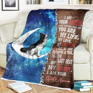 Bolder Collie Is Your Friend Fleece Throw&hellip;