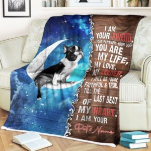 Boston Terrier Is Your Friend Fleece Throw&hellip;