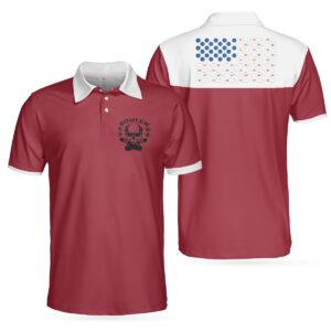 Bowling Skull American Flag Polo Shirt –&hellip;
