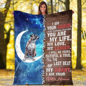 Boxer Is Your Friend Fleece Throw Blanket&hellip;