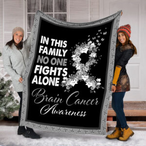Brain Cancer No One Fights Alone Fleece&hellip;