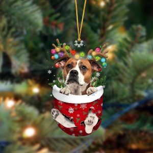 Bulldog-In Christmas Pocket Two Sides Christmas Plastic&hellip;