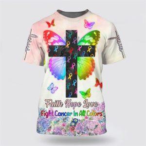 Butterfly Cross Faith Hope Love Fight Cancer&hellip;