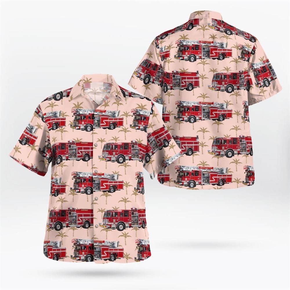 Carteret Fire Department & EMS Division, New Jersey Fleet Hawaiian Shirt – Gifts For Firefighters In Carteret, NJ