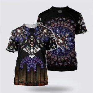 Cathedrals Stained Glass Jesus All Over Print&hellip;