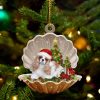 Cavalier King Spaniel-Christmas Tree&Dog Hanging Christmas Plastic Hanging Ornament