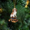 Cavalier King Spaniel-Christmas Tree&Dog Hanging Christmas Plastic Hanging Ornament
