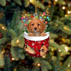 Cavapoo In Snow Pocket Christmas Ornament –&hellip;