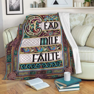 Cead Mile Failte Fleece Throw Blanket –&hellip;