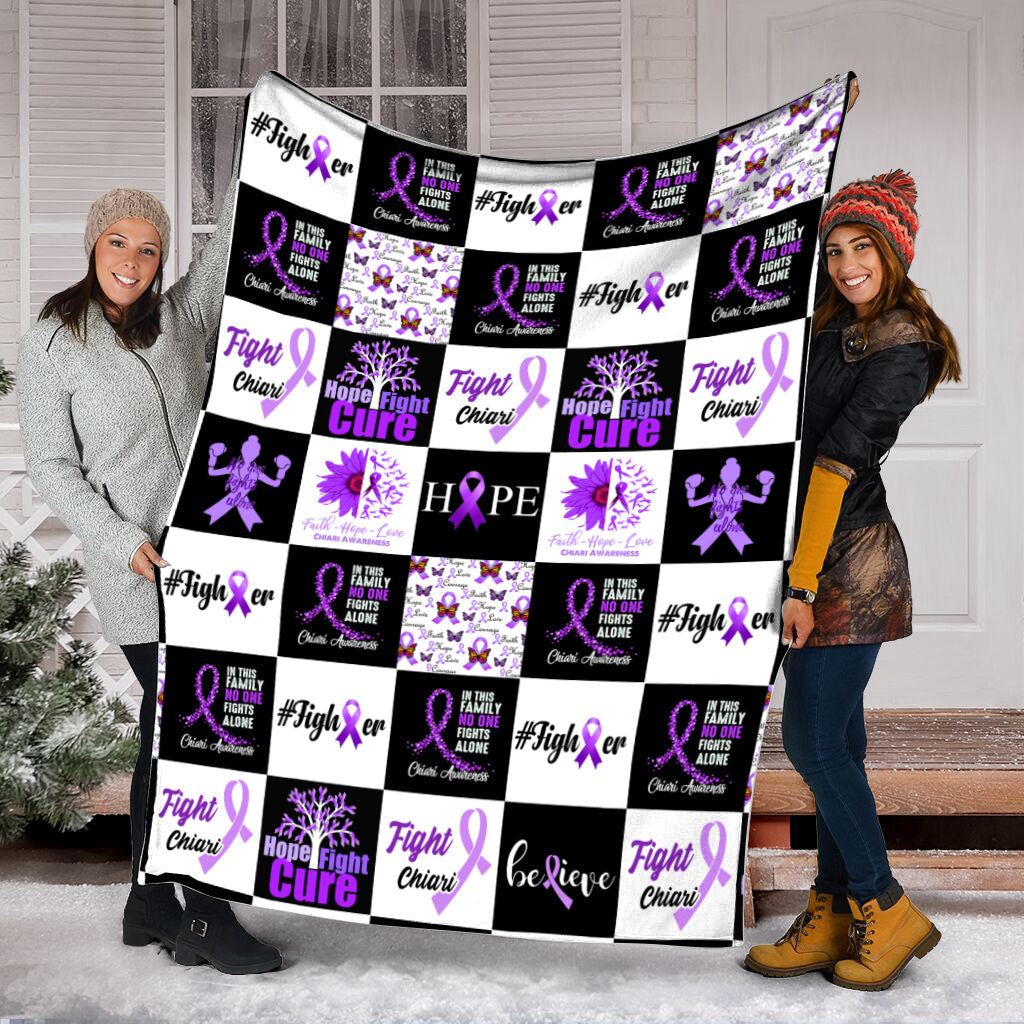 Chiari Pattern Caro Fleece Throw Blanket – Sherpa Fleece Blanket – Weighted Blanket To Sleep