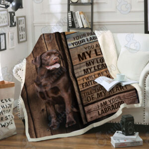 Chocolate Labrador Retriever Fleece Throw Blanket –&hellip;