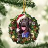 Cairn Terrier With Santa Hat  Christmas Dog Ornaments  Best Xmas Gifts