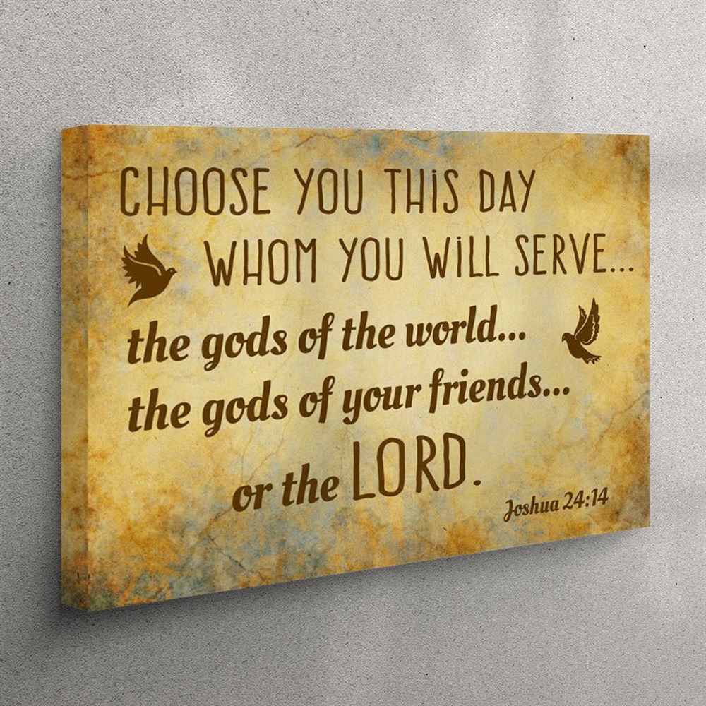 Choose You This Day Joshua 2414 Bible Verse Canvas Wall Art Print – Christian Wall Art Canvas Choose You This Day Joshua 2414 Bible Verse Canvas Wall Art Print – Christian Wall Art Canvas