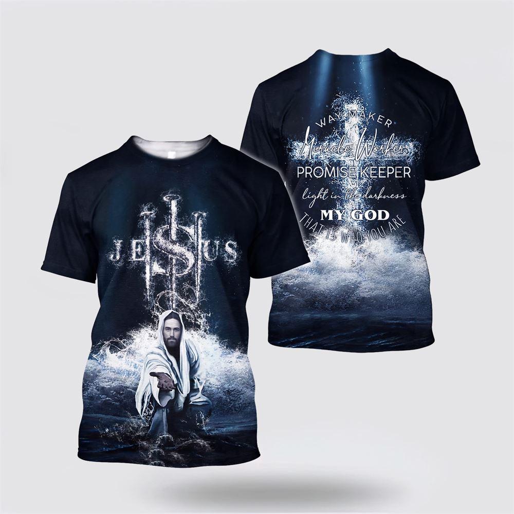 Christ Jesus All Over Print 3D T Shirt – Gifts For Christians