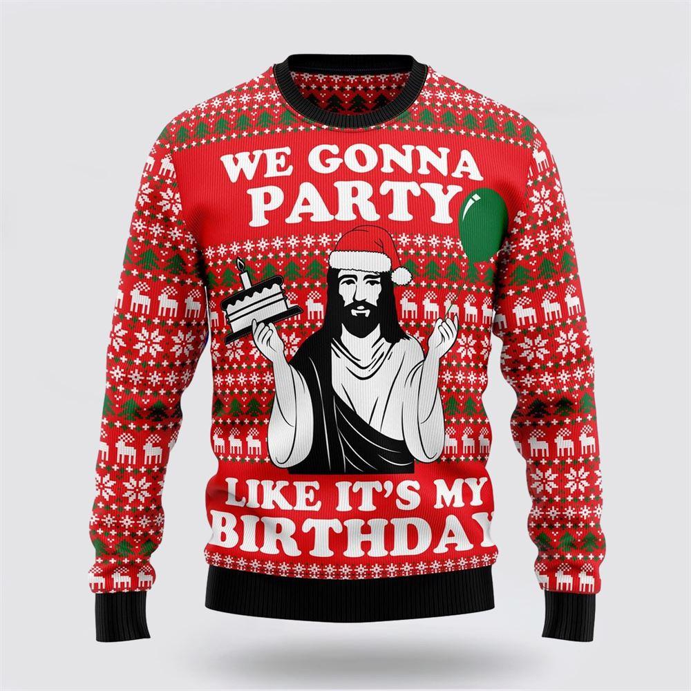 Christian Party Ugly Christmas Sweater – Gifts For People Who Love Jesus Christian Party Ugly Christmas Sweater – Gifts For People Who Love Jesus