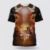 Christian Glowing Light Cross Jesus All Over Print 3D T Shirt – Gifts For Christians