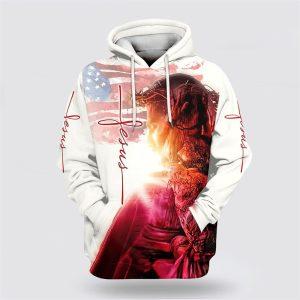 Christian Jesus All Over Print 3D Hoodies&hellip;