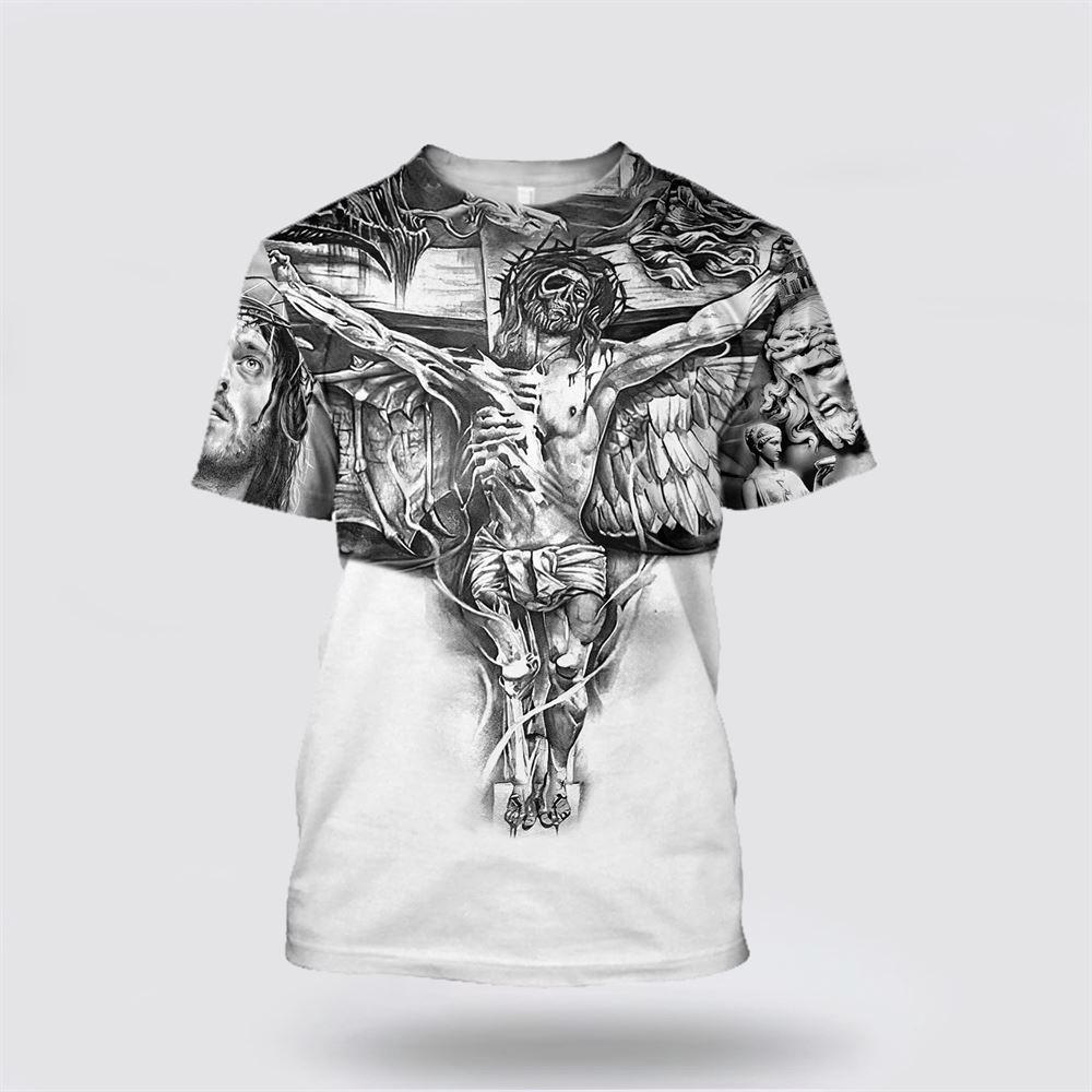 Christian Jesus All Over Print 3D T Shirt – Gifts For Christians