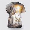 Christian Jesus Lion All Over Print 3D T Shirt – Gifts For Christians