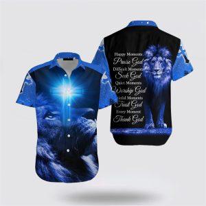 Christian Jesus Lion Cross Hawaiian Shirts For&hellip;