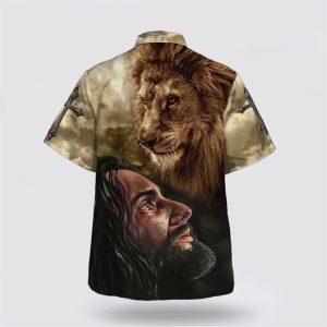 Christian Jesus Lion Hawaiian Shirts For Men&hellip;