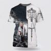 Christian Knight Templar Jesus All Over Print 3D T Shirt – Gifts For Christians