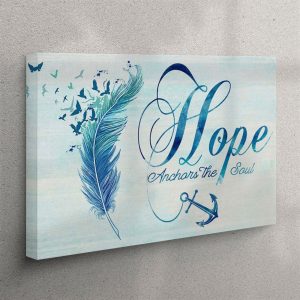 Christian Wall Art Feather – Hope Anchors&hellip;