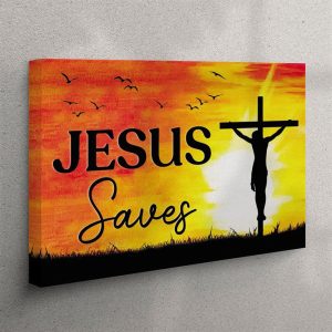 Christian Wall Art Jesus Saves Canvas Wall&hellip;