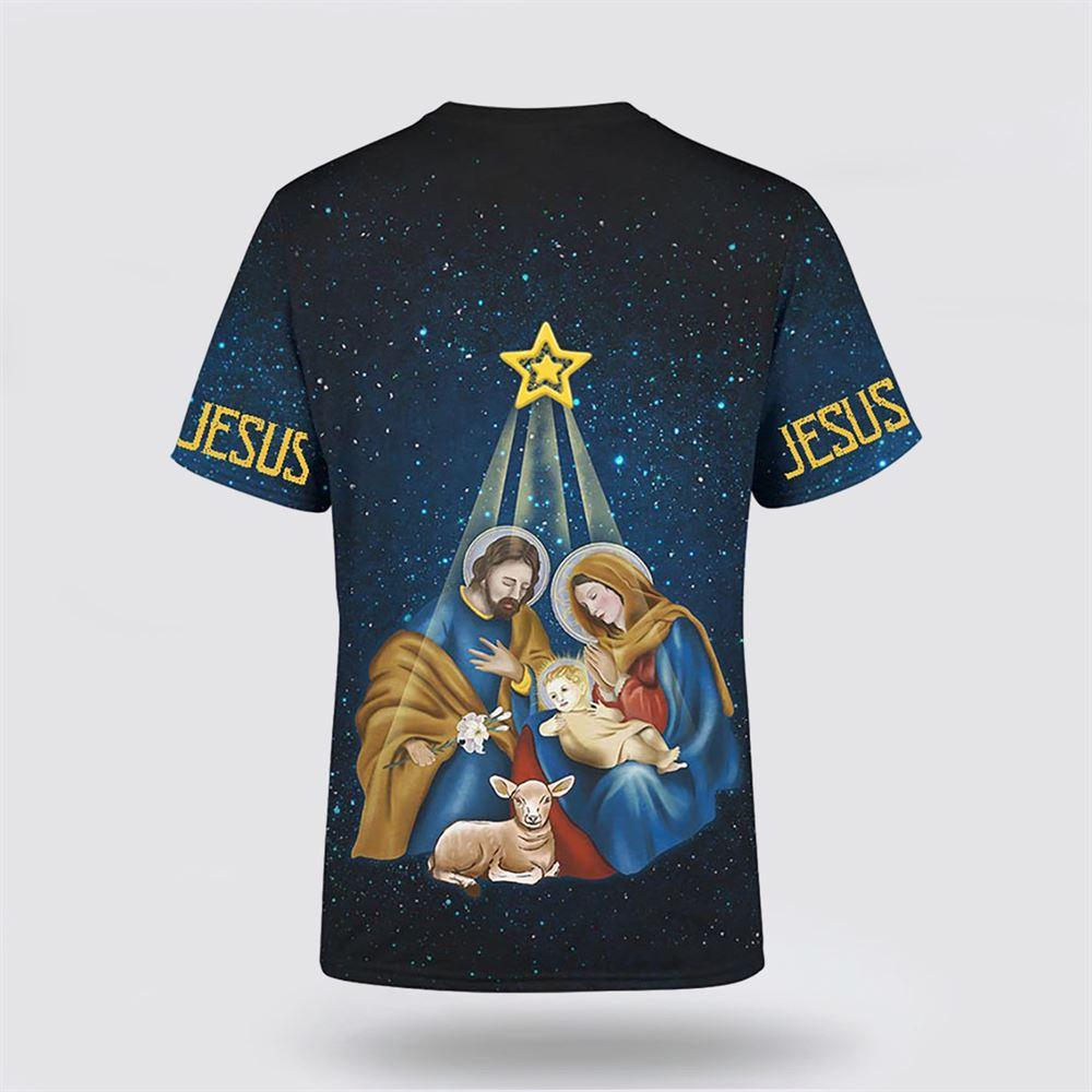 Christmas Nativity Scene Night Light Jesus Christmas All Over Print 3D T Shirt – Gifts For Christians Christmas Nativity Scene Night Light Jesus Christmas All Over Print 3D T Shirt – Gifts For Christians