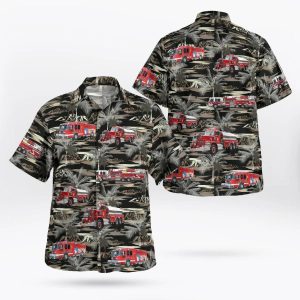 City of Portsmouth Fire Department Hawaiian Shirt&hellip;
