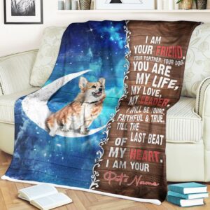 Corgi Is Your Friend Fleece Throw Blanket&hellip;