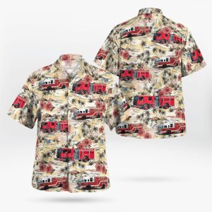 Corning Fire Department, Corning, NY Hawaiian Shirt&hellip;