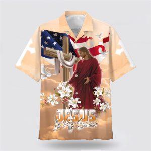 Cross With Lilies Jesus Is My Savior Hawaiian Shirt 1 gbp9qv.jpg