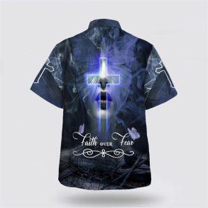 Crown Cross Faith Over Fear Hawaiian Shirts&hellip;
