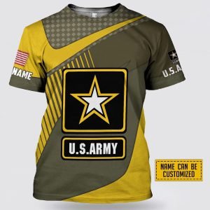 Custom Name US Army American Flag Shirt… Custom Name US Army American Flag Shirt…