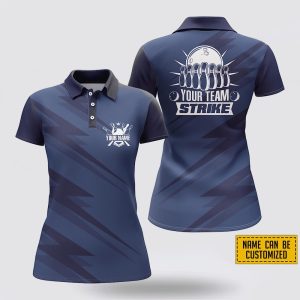 Custom Name And Team Bowling Strike Women&hellip;