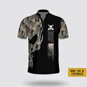 Custom Name And Team Name Skull American&hellip;