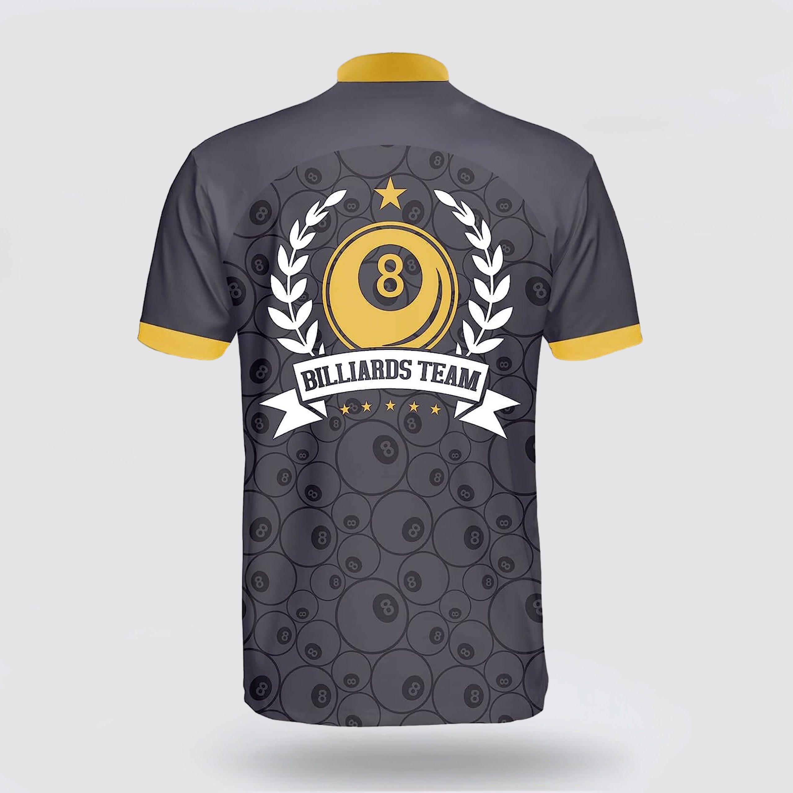 Custom Name Billiard Pattern Laurel Wealth Billiard Jerseys Shirt